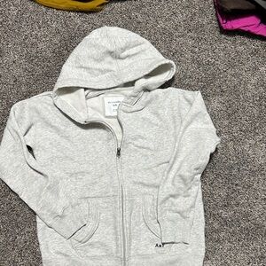 Abercrombie & Fitch Kids Light Gray Zip-Up Hoodie